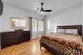 bedroom with light wood-type flooring