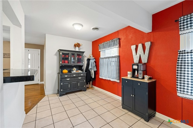 kitchen featuring light hardwood / wood-style flooring