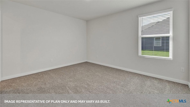 view of carpeted empty room