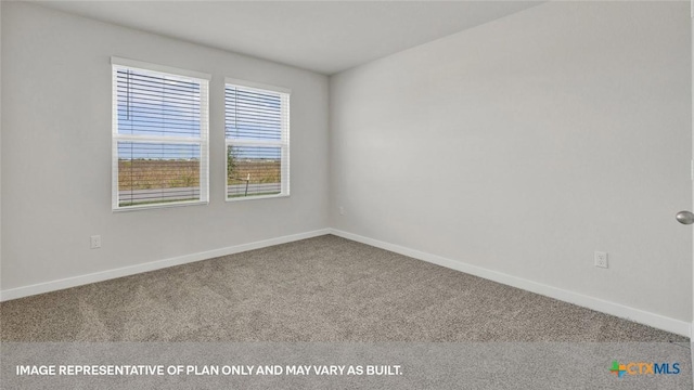 view of carpeted empty room