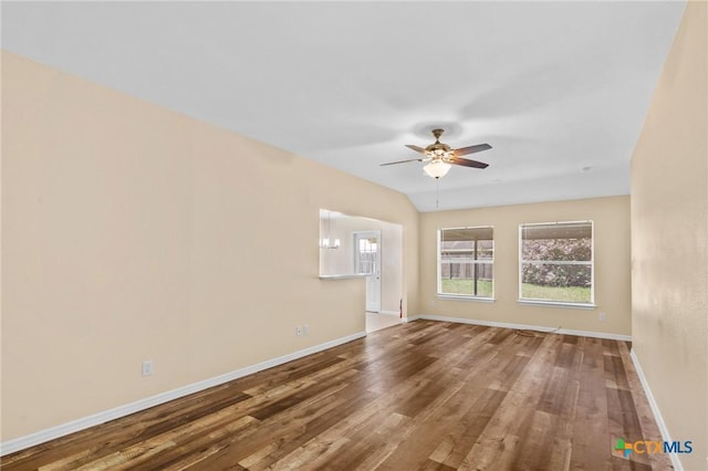 501 Appaloosa Dr, Victoria, TX 77904 - empty room with wood finished floors and ceiling fan