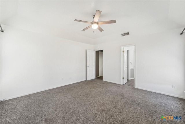 3400 Sally Cir, Kempner, TX 76539 - unfurnished bedroom with carpet floors, baseboards, and a ceiling fan