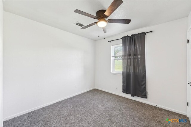 3400 Sally Cir, Kempner, TX 76539 - carpeted empty room with a ceiling fan and baseboards