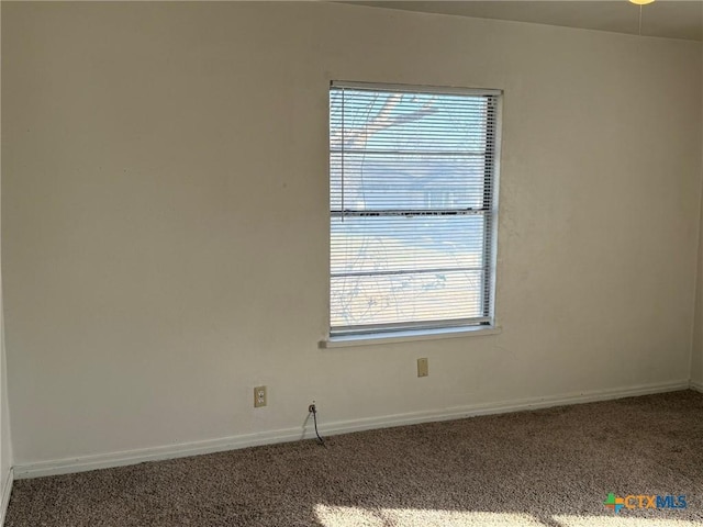 empty room featuring carpet flooring