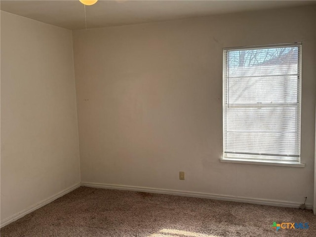 view of carpeted empty room