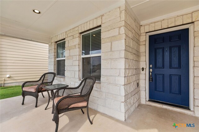232 Gaida Loop, Georgetown, TX 78628 - view of exterior entry with covered porch