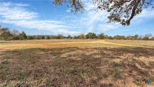 view of landscape with a rural view