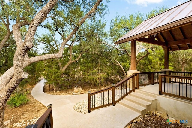 1204 Salt Lick Dr, New Braunfels, TX 78132 - wooden deck with a gazebo
