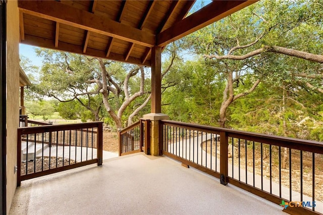 1204 Salt Lick Dr, New Braunfels, TX 78132 - balcony with view of scattered trees