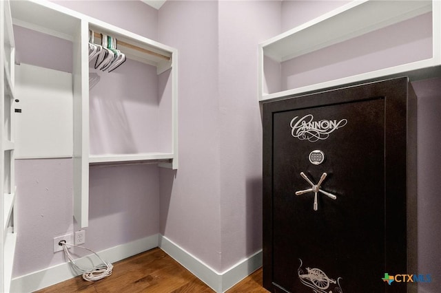 1204 Salt Lick Dr, New Braunfels, TX 78132 - walk in closet with wood finished floors