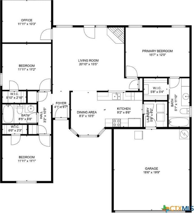 6 S Bobcat Ct, Belton, TX 76513 - view of home floor plan