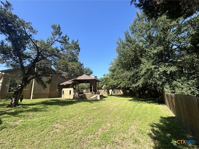 1260 Great Oaks Dr, Salado, TX 76571 - fenced backyard featuring a gazebo