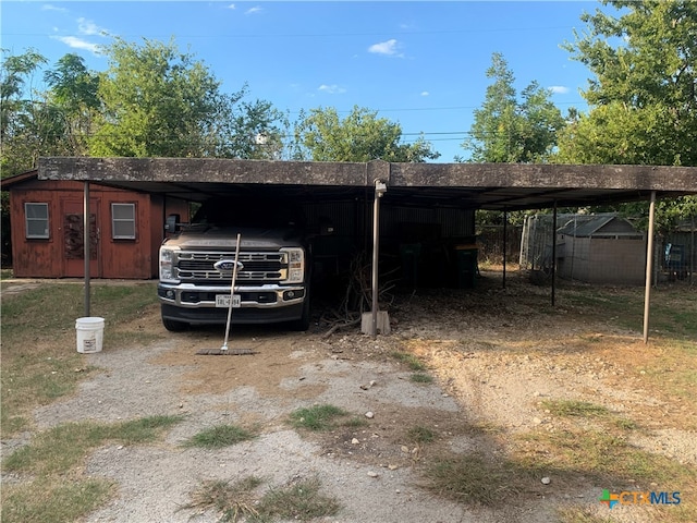 view of outdoor structure