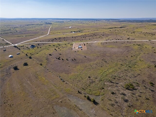 drone / aerial view with a rural view