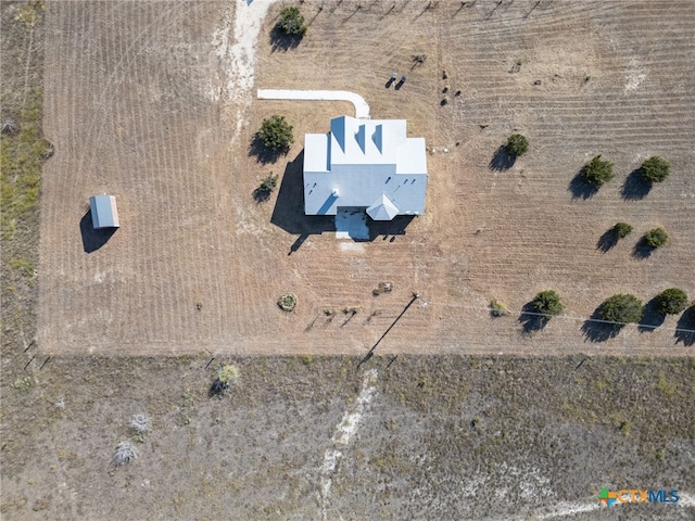 bird's eye view featuring a rural view