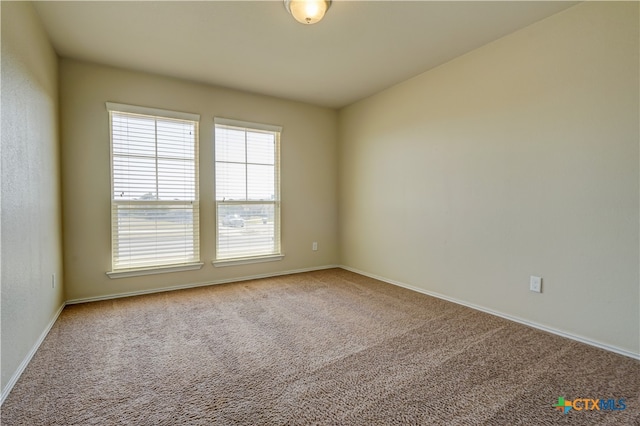 view of carpeted empty room