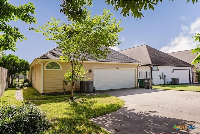 1802 N Vine St, Victoria, TX 77901 - view of front of property with concrete driveway and an attached garage