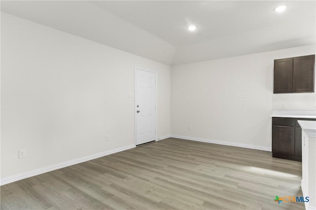 3812 Keller Rd, Temple, TX 76504 - unfurnished living room with light wood-style floors and recessed lighting