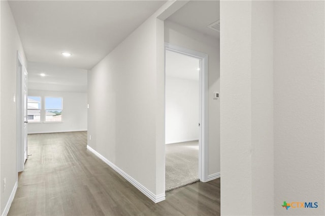 3812 Keller Rd, Temple, TX 76504 - hallway with wood finished floors and recessed lighting