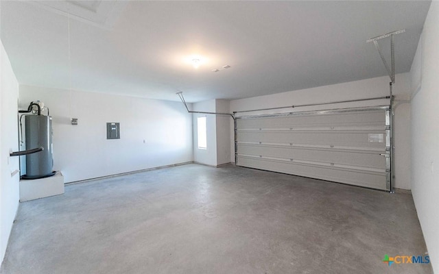 513 Lina Way, Seguin, TX 78155 - garage featuring water heater and electric panel