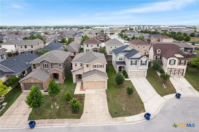 birds eye view of property featuring a residential view