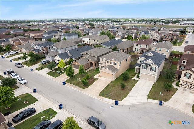 aerial view featuring a residential view