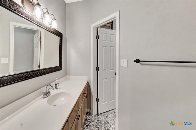 105 Legend Dr, Victoria, TX 77904 - bathroom with vanity and tile patterned floors