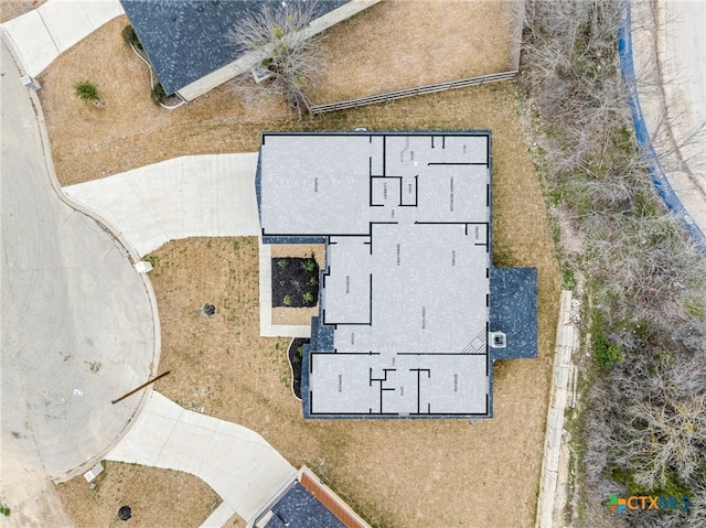 birds eye view of property