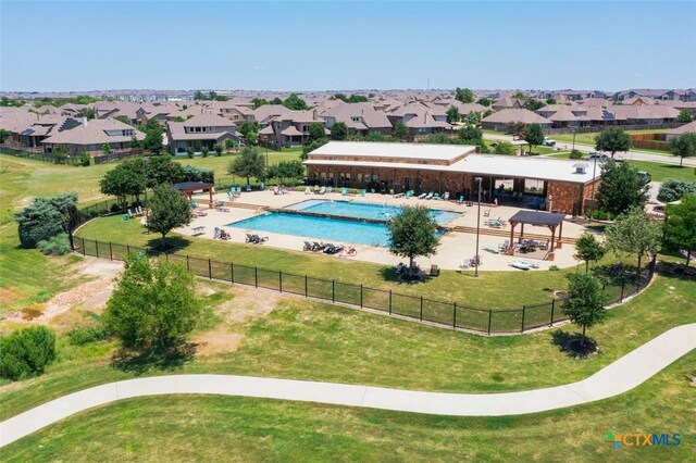 3301 Amerigo Pl, Round Rock, TX 78665 - community pool featuring a residential view