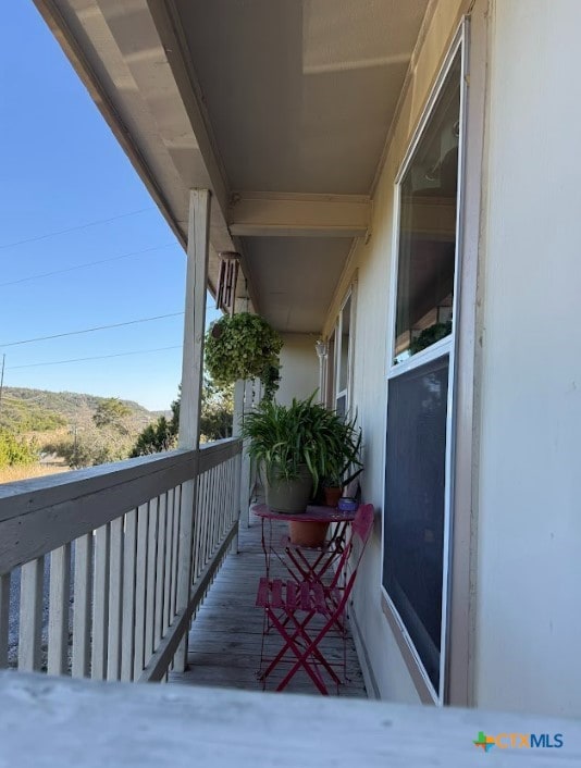 view of balcony