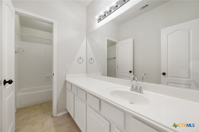 3416 Winding Shore Ln, Pflugerville, TX 78660 - bathroom featuring vanity and tub / shower combination