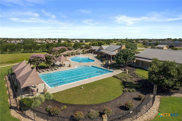 3416 Winding Shore Ln, Pflugerville, TX 78660 - community pool with a patio area