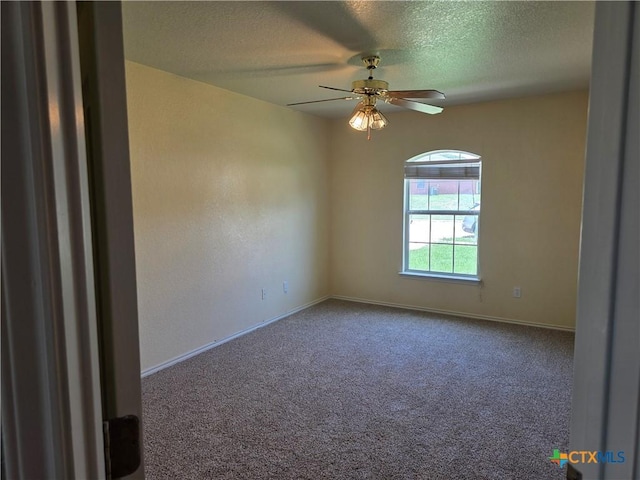 2803 Lindsey Dr, Copperas Cove, TX 76522 - carpeted empty room with ceiling fan and a textured ceiling
