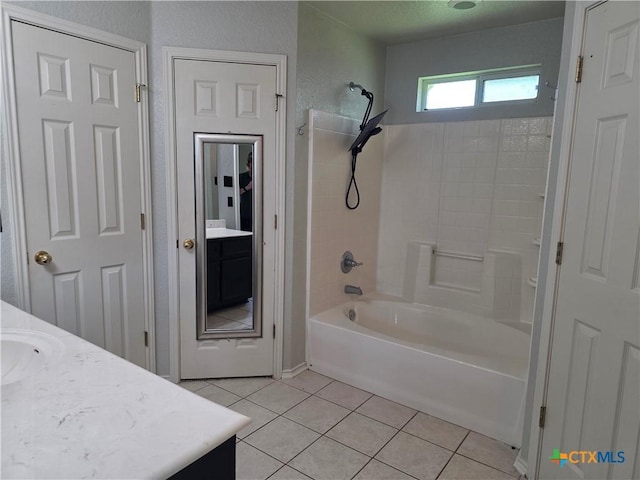 2803 Lindsey Dr, Copperas Cove, TX 76522 - full bathroom featuring vanity, tile patterned floors, and bathing tub / shower combination