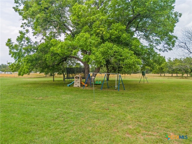 exterior space with a playground