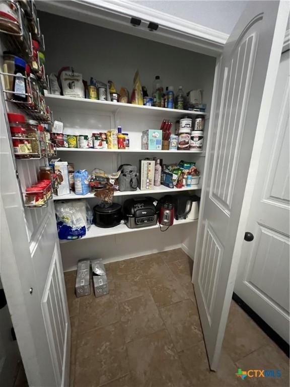 view of pantry