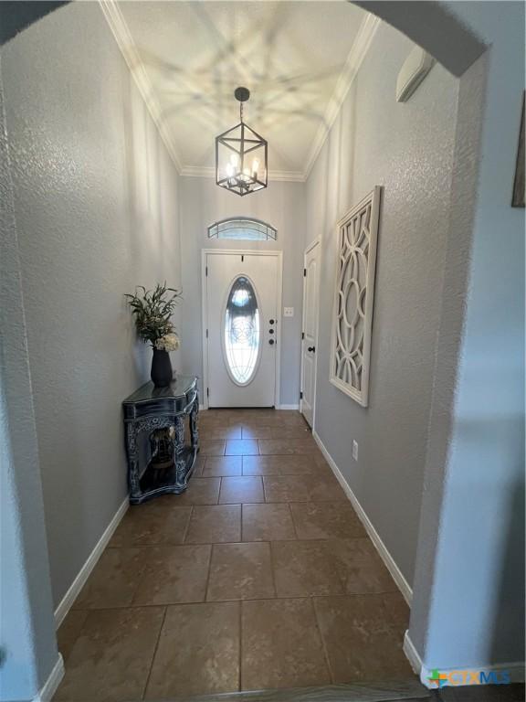 hallway with hardwood / wood-style floors