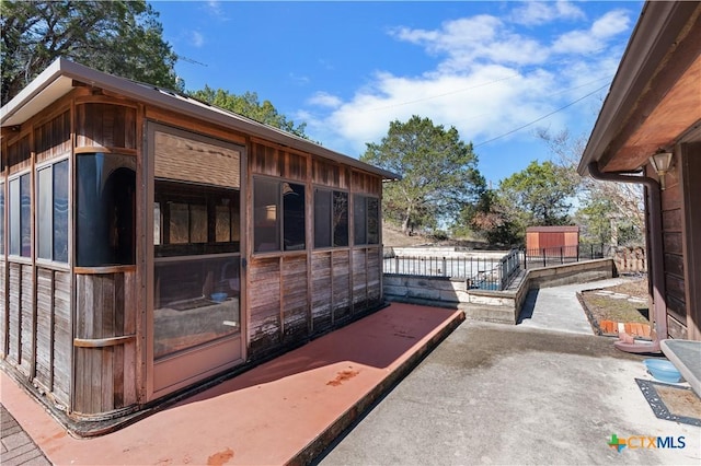 view of horse barn