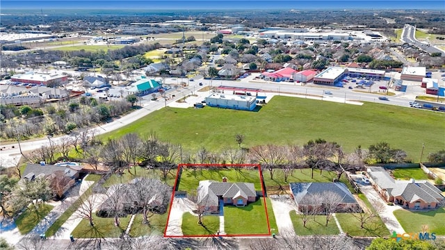 bird's eye view with a residential view