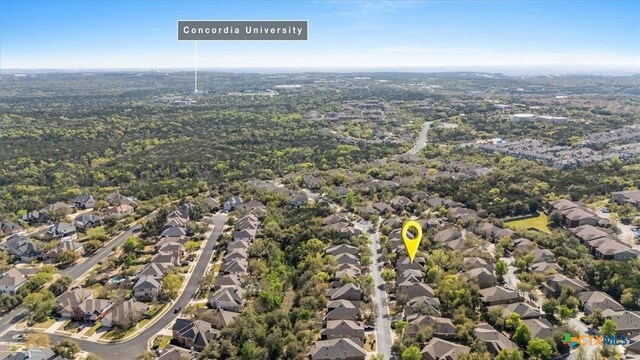 9550 Savannah Ridge Dr Unit 11, Austin, TX 78726 - aerial overview of property's location with nearby suburban area