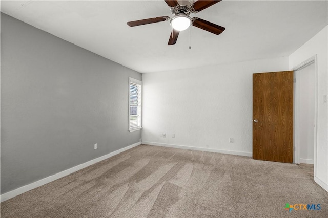 8704 Trailridge Dr, Temple, TX 76502 - carpeted empty room with a ceiling fan and baseboards