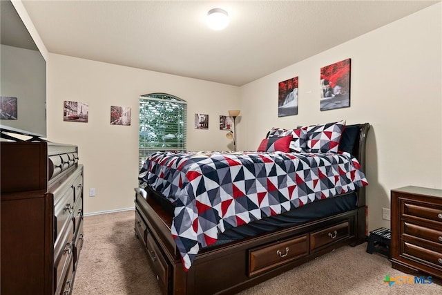 bedroom with carpet