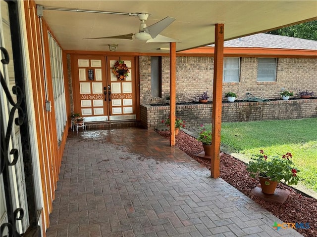 614 Cedar Dr, Copperas Cove, TX 76522 - view of patio / terrace featuring ceiling fan