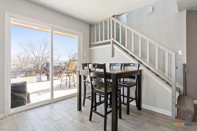 view of dining space