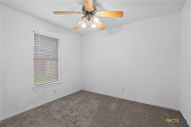 4401 Maggie Dr, Killeen, TX 76549 - unfurnished room with carpet flooring, ceiling fan, and baseboards