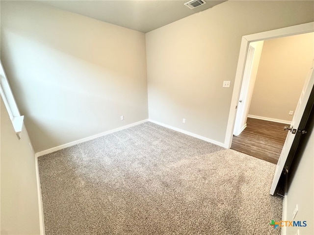view of carpeted empty room