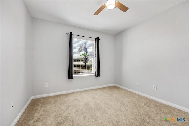 3410 Regency Ct, Killeen, TX 76549 - spare room with carpet, ceiling fan, and baseboards