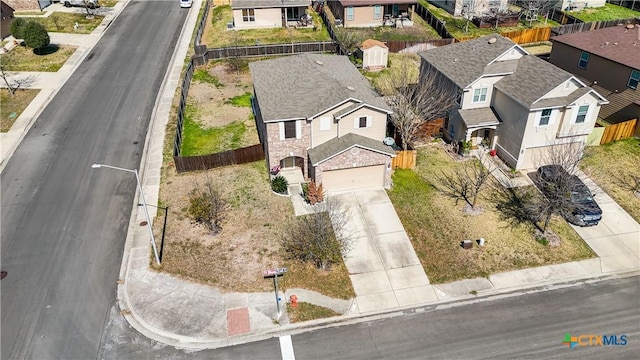 111 Sheep Trail Dr, Kyle, TX 78640 - birds eye view of property featuring a residential view