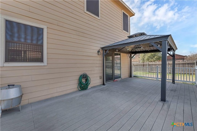 111 Sheep Trail Dr, Kyle, TX 78640 - deck with fence and a gazebo