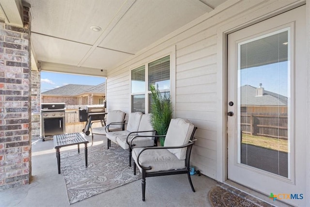 view of patio / terrace with grilling area